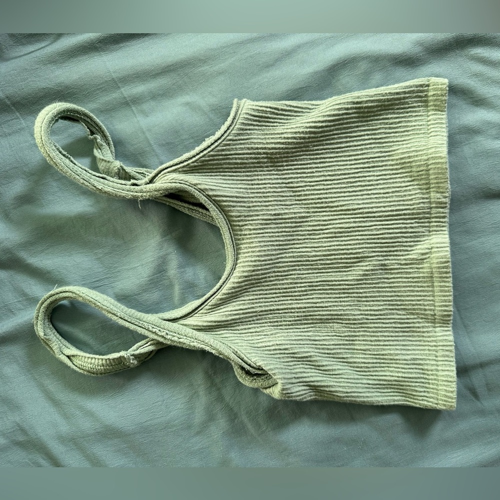 Urban Outfitters sage green crop top. Size xs/s